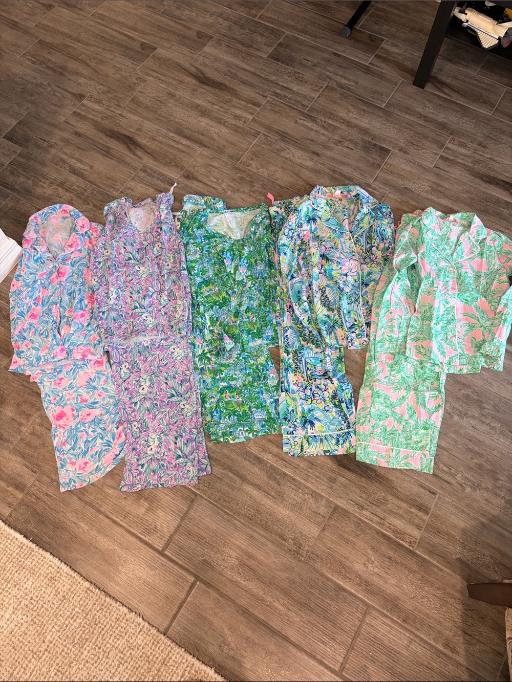 Lilly Pulitzer Set of 5 Pajamas